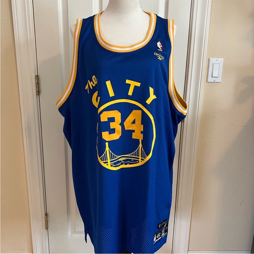 Warriors jersey 
Reebok Blue and Yellow City Basketball Jersey